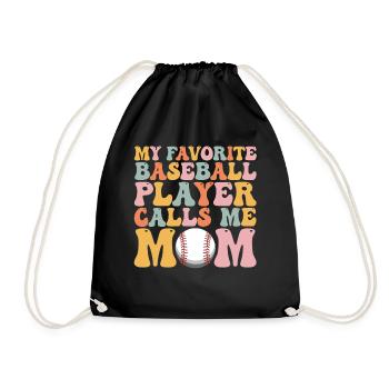 Groovy Mommy - Drawstring Bag - black - Front