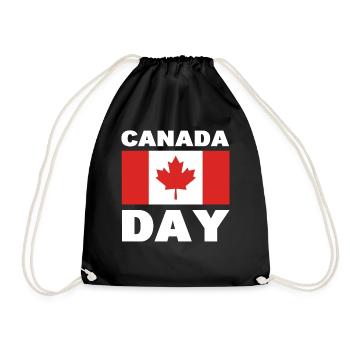 Canada Day Geograph - Turnbeutel - Schwarz - Vorne
