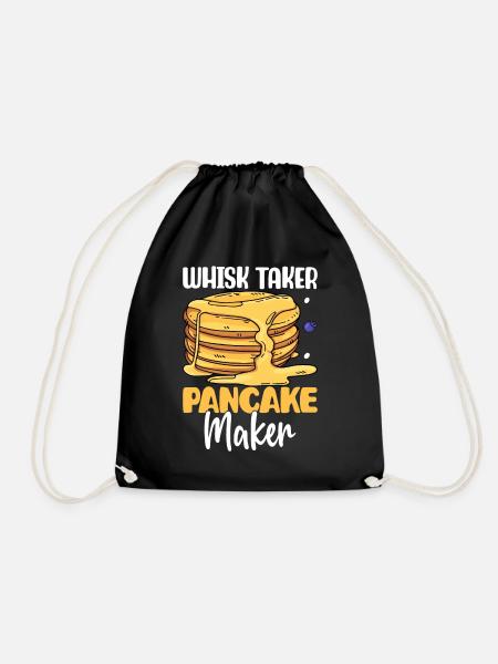 Crêpes amusantes - Sac de sport léger - noir