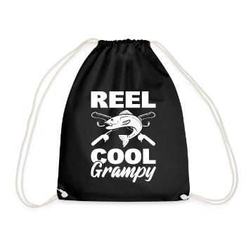 Reel Cool Grampy Fischer - Turnbeutel - Schwarz - Vorne