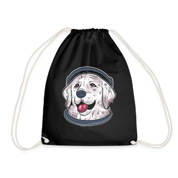 Golden Retriever Astronaut Space Pilot - Turnbeutel - Schwarz - Vorne