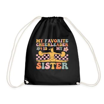 Groovy Cheerleading - Drawstring Bag - black - Front