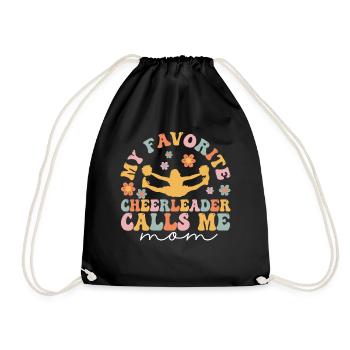Groovy Cheerleading - Drawstring Bag - black - Front