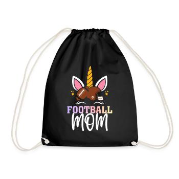 Maman joueuse de football - Sac de sport léger - noir - Devant