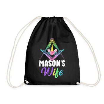 Freemason Master Freemasonry - Drawstring Bag - black - Front