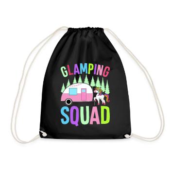 Glamping Team Glamper - Drawstring Bag - black - Front