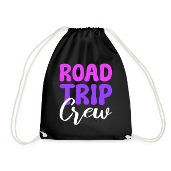 Road Trip Crew Reisender - Turnbeutel - Schwarz - Vorne