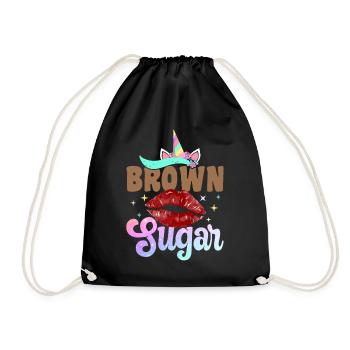 Mélanine Peau Marron Noir Histoire - Sac de sport léger - noir - Devant