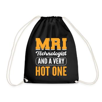 MRI Technologist And A Very Hot One Radiologie - Turnbeutel - Schwarz - Vorne