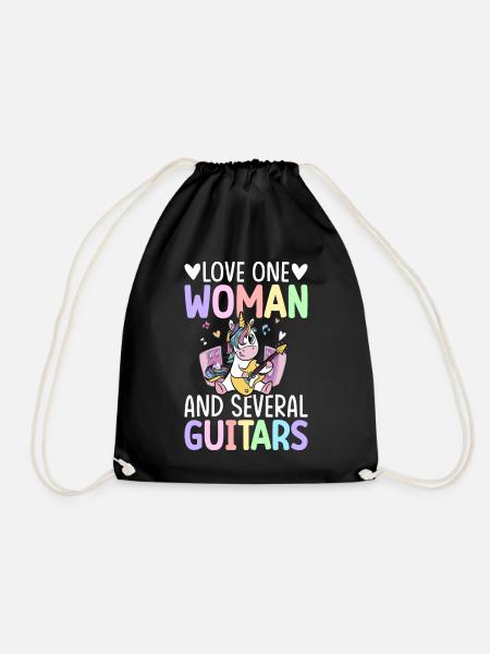 Guitarist, guitarist - Drawstring Bag - black