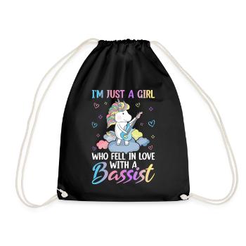 Guitarist - Drawstring Bag - black - Front