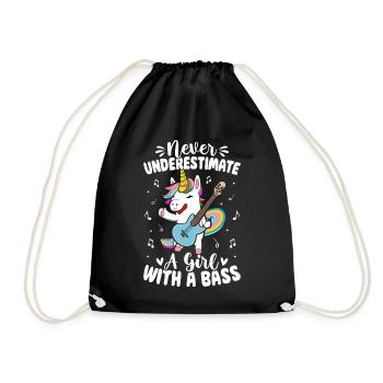 Bass Girl Bassiste - Sac de sport léger - noir - Devant