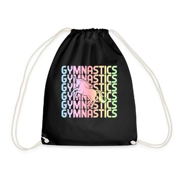 Turner Cartwheel - Drawstring Bag - black - Front