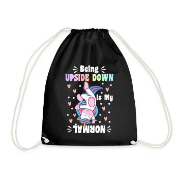 Gymnastics Turner Cartwheel - Drawstring Bag - black - Front
