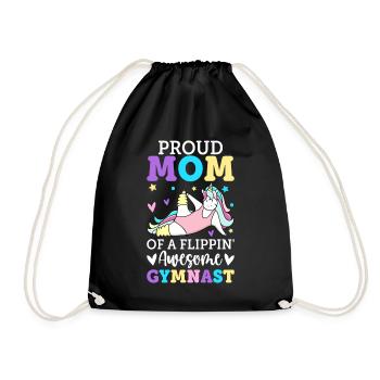 Gymnastique Roue De Charrette Fille - Sac de sport léger - noir - Devant