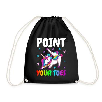 Gymnastique Gymnaste Roue De Charrette Fille - Sac de sport léger - noir - Devant