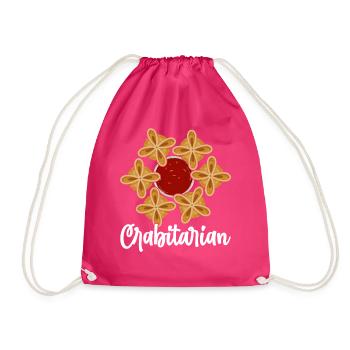 Drôle de crabe Rangoon Cuisine chinoise - Sac de sport léger - fuchsia - Devant