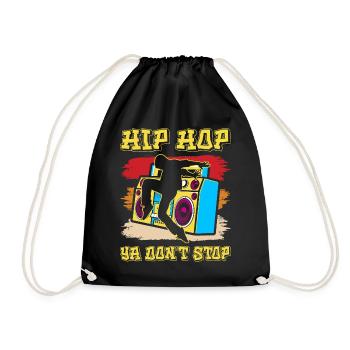 Hiphop Dance Dancer Breakdance - Drawstring Bag - black - Front