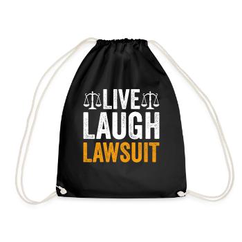 Étudiant en droit Diplôme en droit Futur avocat - Sac de sport léger - noir - Devant