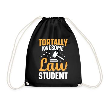 Law Degree Future Lawyer - Drawstring Bag - black - Front