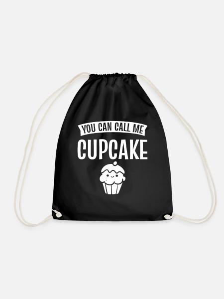 You Can Call Me Cupcake Bäckerei Merchandiser - Turnbeutel - Schwarz