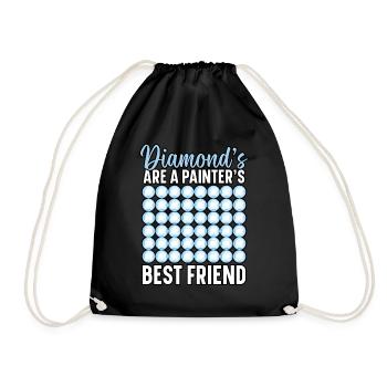 Outils à main pour peinture diamant, peintre diamant - Sac de sport léger - noir - Devant