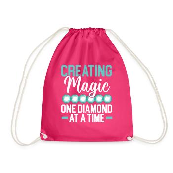 Outils de peinture au diamant Diamond Painter - Sac de sport léger - fuchsia - Devant