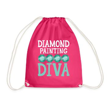 Outils de peinture au diamant Diamond Painter - Sac de sport léger - fuchsia - Devant