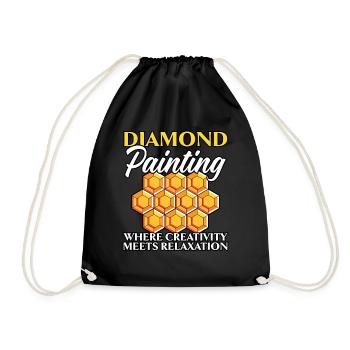 Outils de peinture au diamant Diamond Painter - Sac de sport léger - noir - Devant