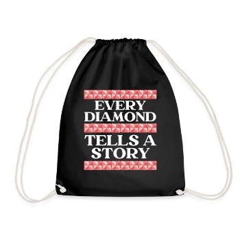 Diamond Painting Tools Diamond Painter - Drawstring Bag - black - Front
