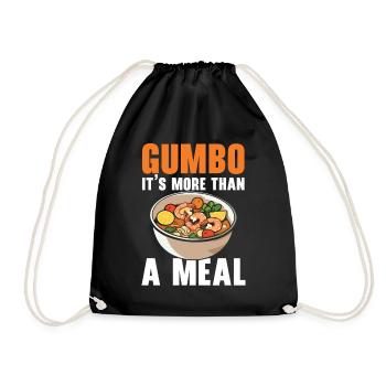 Gumbo Lovers Foodie Louisiane Manger Cuisine Cajun - Sac de sport léger - noir - Devant