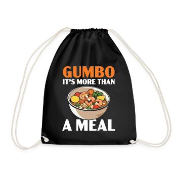 Gumbo Lovers Foodie Louisiane Manger Cuisine Cajun - Sac de sport léger - noir - Devant
