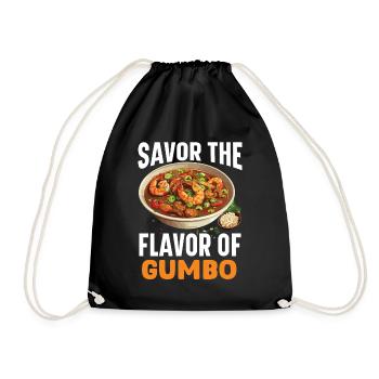 Gumbo Lovers Foodie Louisiane Manger Cuisine Cajun - Sac de sport léger - noir - Devant