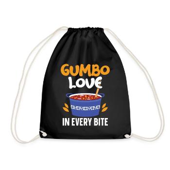 Gumbo Lovers Foodie Louisiane Manger Cuisine Cajun - Sac de sport léger - noir - Devant