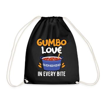 Gumbo Lovers Foodie Louisiane Manger Cuisine Cajun - Sac de sport léger - noir - Devant