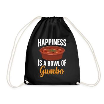 Gumbo Lovers Foodie Louisiane Manger Cuisine Cajun - Sac de sport léger - noir - Devant
