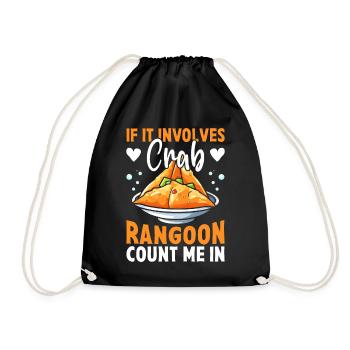 Fun Chinese food - Drawstring Bag - black - Front