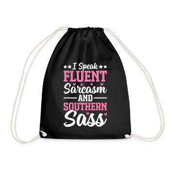 Drôle de fille du Sud - Sac de sport léger - noir - Devant