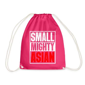 Asian American Pacific Islander AAPI - Drawstring Bag - fuchsia - Front