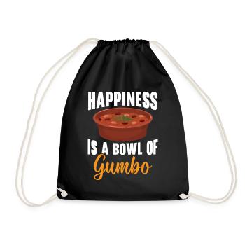 Gumbo Lovers Foodie Louisiane Manger Cuisine Cajun - Sac de sport léger - noir - Devant