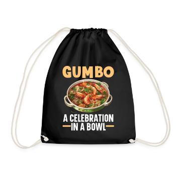 Gumbo Lovers Foodie Louisiane Manger Cuisine Cajun - Sac de sport léger - noir - Devant