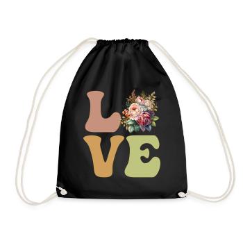 Florist, Flower, Flower Gardener - Drawstring Bag - black - Front
