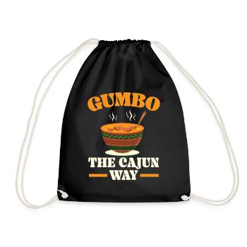 Gumbo Lovers Foodie Louisiane Manger Cuisine Cajun - Sac de sport léger - noir - Devant