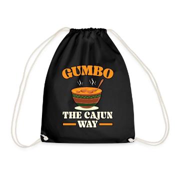 Gumbo Lovers Foodie Louisiane Manger Cuisine Cajun - Sac de sport léger - noir - Devant