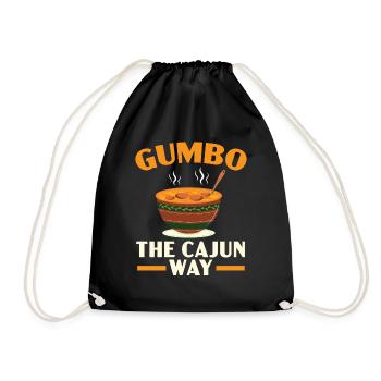 Gumbo Lovers Foodie Louisiane Manger Cuisine Cajun - Sac de sport léger - noir - Devant
