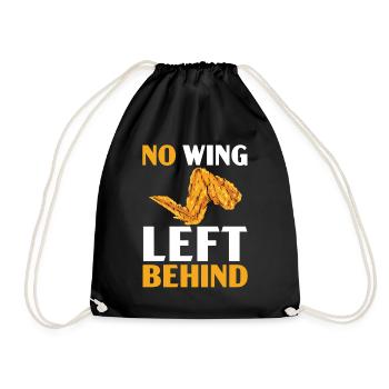 Buffalo Wings Foodie American Food Chicken - Drawstring Bag - black - Front