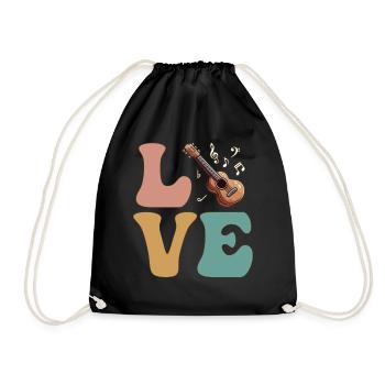Guitariste Guitariste - Sac de sport léger - noir - Devant