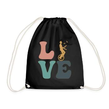 Jonglerie Cirque Jongleur - Sac de sport léger - noir - Devant