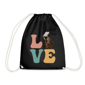 Moses Jewish Israeli 10 Commandments - Drawstring Bag - black - Front