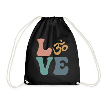 Om Symbol Meditation Buddhism Buddhist - Drawstring Bag - black - Front